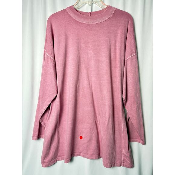 We The Free Be Free Tunic Top Women's XL Pink Oversized Casual Long Sleeve - Picture 1 of 7